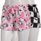 Womens Peanuts™ 2pk. Snoopy Checkered Plush Pajama Shorts - image 2
