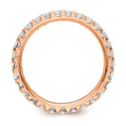 Pure Fire 14kt. Rose Gold Lab Grown Diamond Eternity Wedding Band