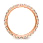 Pure Fire 14kt. Rose Gold Lab Grown Diamond Eternity Wedding Band - image 3