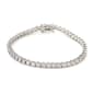 Splendere Sterling Silver Baguette Cubic Zirconia Bracelet - image 1