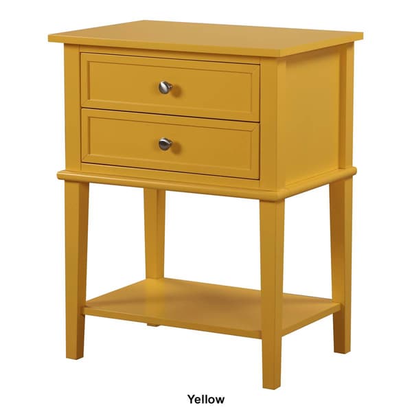 Passion Furniture Newton 2-Drawer Nightstand