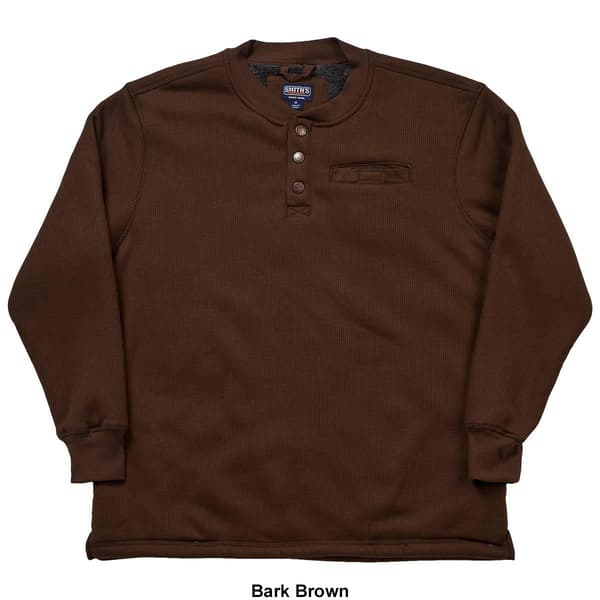 Mens Smith&#39;&#39;s Sherpa Lined Thermal Long Sleeve Henley