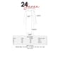 Womens 24/7 Comfort Apparel Watercolor Beaded Halter A-Line Dress - image 4