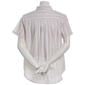 Womens Preswick & Moore® Short Sleeve Stripe Button Down - image 2
