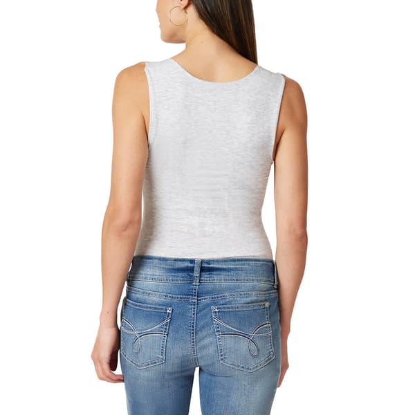 Juniors Wallflower Square Neck Padded Cup Tank Top