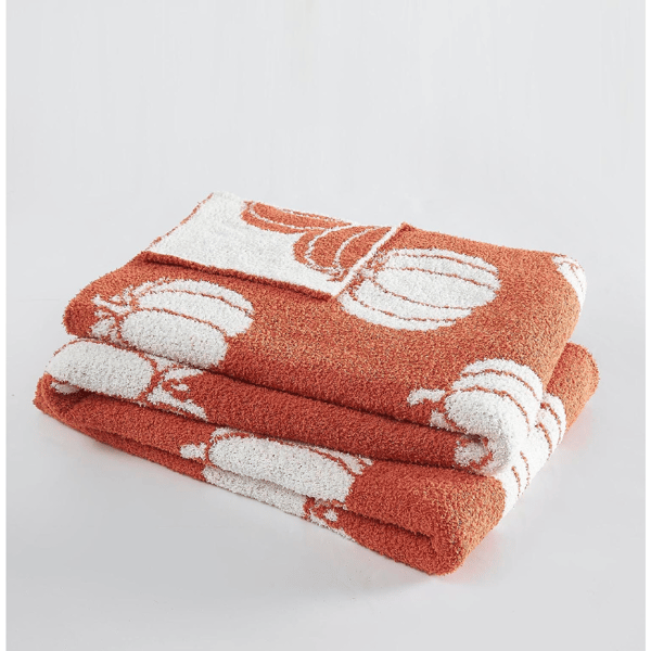 Truly Soft Cozy Pumpkins Reversible Throw Blanket