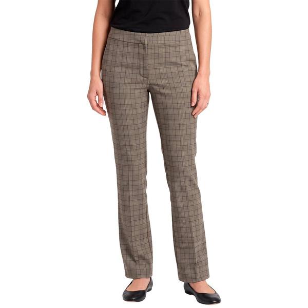 Womens Zac & Rachel Plaid Straight Leg Pants