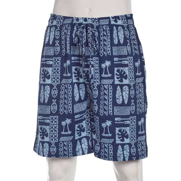 Mens Preswick & Moore(R) Hawaiian Drawstring Pajama Shorts