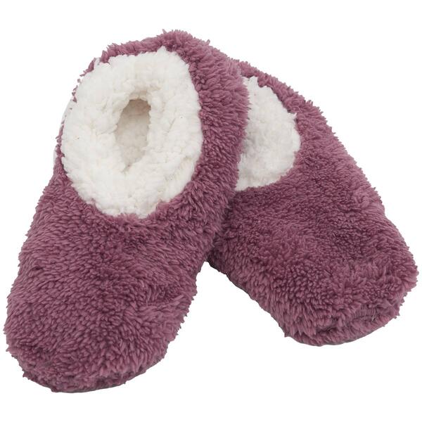 Womens Capelli New York Cozy Fleece Pull On Slipper Socks - image 