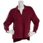 Juniors Pink Rose Oversized Polo Sweater - image 1