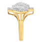 Diamond Classics&#8482; 1/2kt. Yellow Gold Diamond Cocktail Ring - image 4