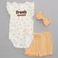 Baby Girl (NB-9M) Rene Rofe(R) 3pc. Lemon Bodysuit & Shorts Set - image 1