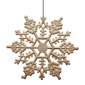 Northlight 24ct. Champagne Gold Snowflake Christmas Ornaments - image 4