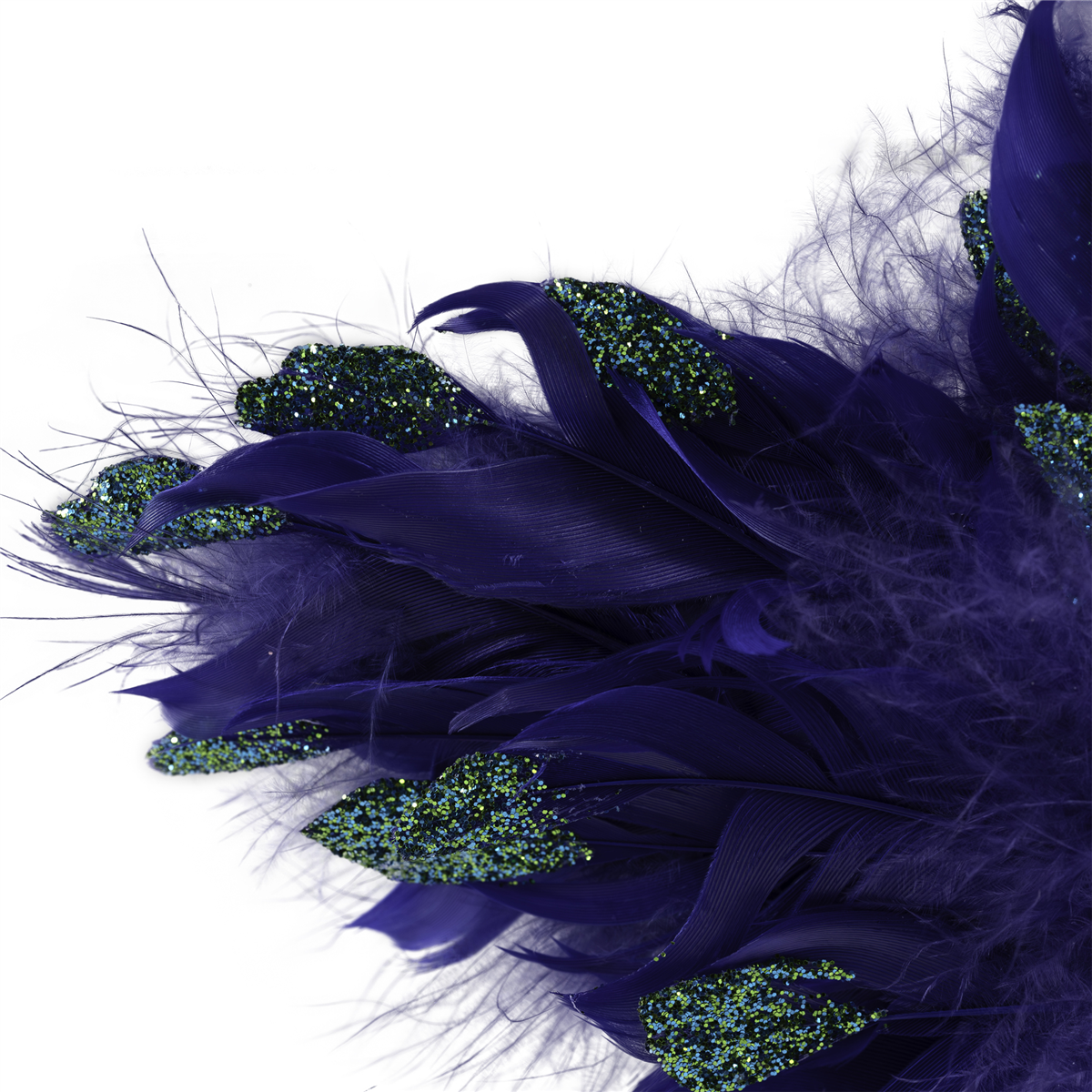 Northlight Plush Peacock Feather Star Shaped Christmas Ornament