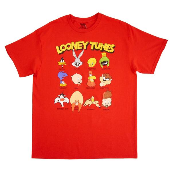 Young Mens Looney Tunes Character Short Sleeve Graphic Tee - image 