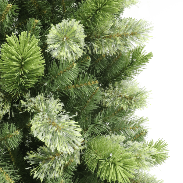 Puleo International 7.5ft. Pre-Lit Slim Oklahoma Pine Tree