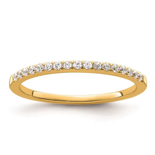 Pure Fire 14kt. Yellow Gold Lab Grown Diamond Wedding Band