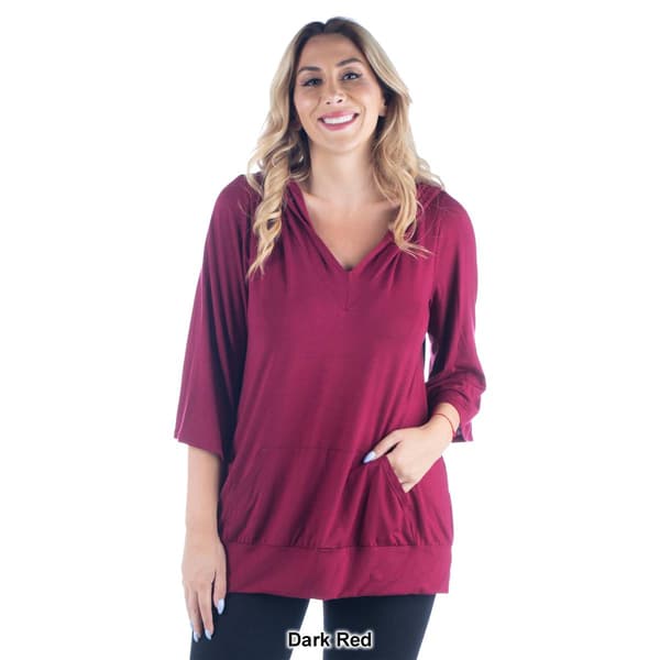 Plus Size 24/7 Comfort Apparel Trendy Oversized Fashion Hoodie