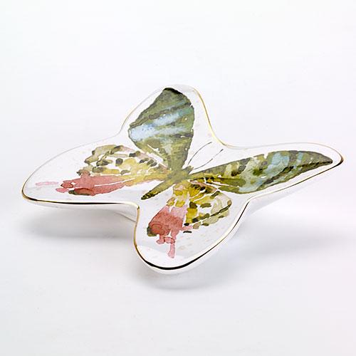 Avanti Butterfly Garden Ceramic Soap Dish
