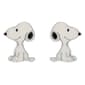 Sterling Silver with Enamel Snoopy Stud Earrings - image 1