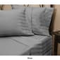 Sweet Home Collection 6pc. Embossed Stripe Microfiber Sheets - image 7
