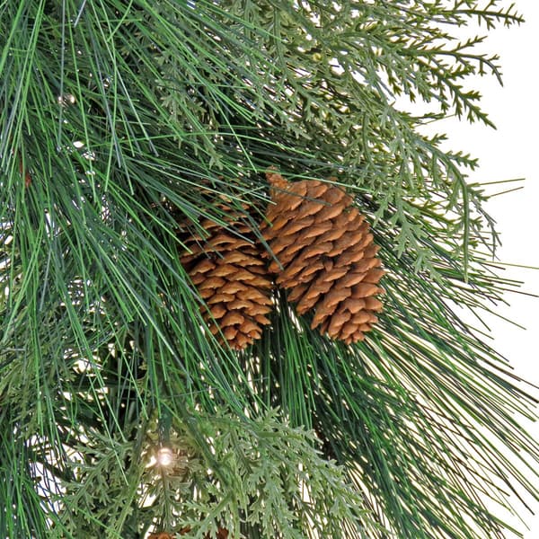 National Tree 28in. Black Tie Xmas Needles & Cedar Wreath