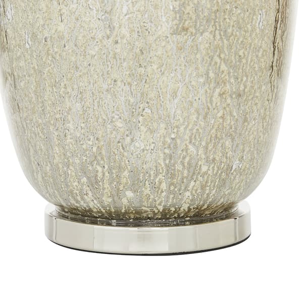 9th & Pike&#174; Silver Glass Table Lamp with Linen Shade