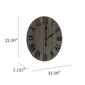 Elegant Designs Handsome 21" Farmhouse Wood Wall Clock - image 6