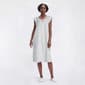 Womens Poppy & Clay Flutter Sleeve Floral Ditsy 42in. Gown - image 1