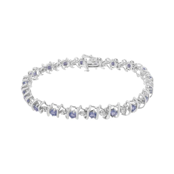 Gemstones Classics&#8482; Blue Tanzanite & Diamond Bracelet