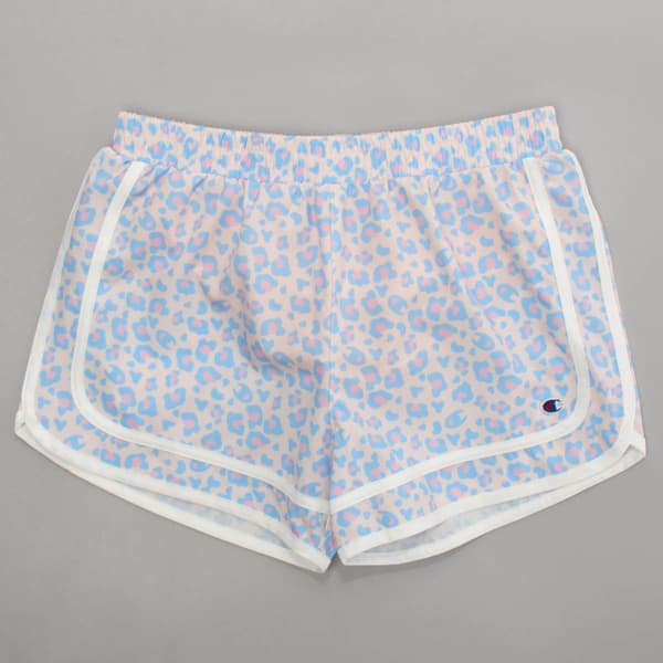 Girls (7-16) Champion® Varsity Leopard Woven Shorts