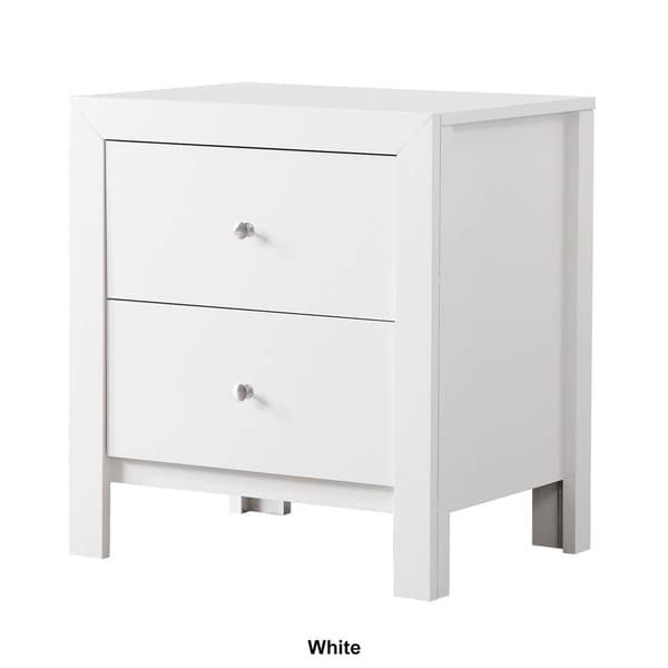 Passion Furniture Burlington 2-Drawer Nightstand