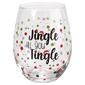 Home Essentials 18oz. Jingle till You Tingle Stemless Wine Glass - image 1