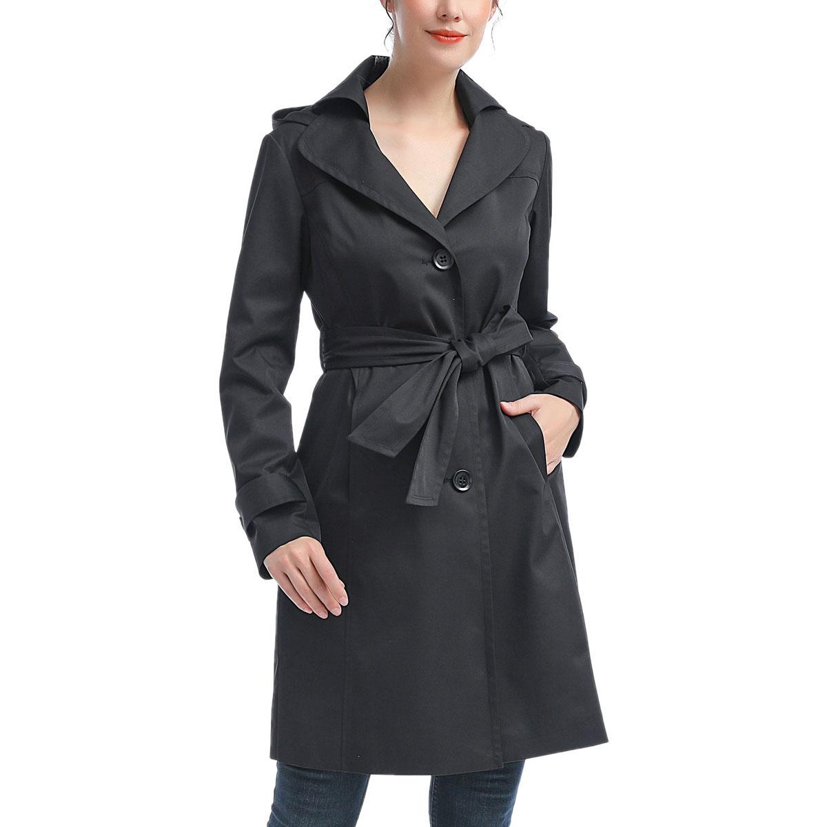 Womens BGSD Waterproof Belted Trench Coat