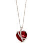 Gemstone Classics&#40;tm&#41; Wrapped Ruby Pendant Necklace - image 1