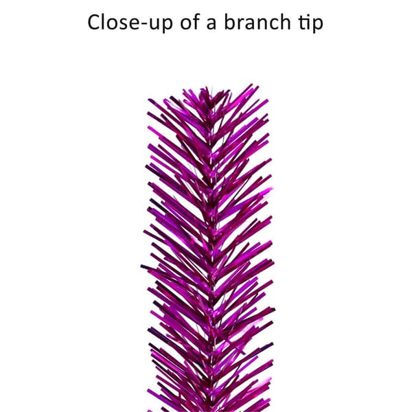 Puleo International 4.5ft. Pre-Lit Tinsel Christmas  Tree
