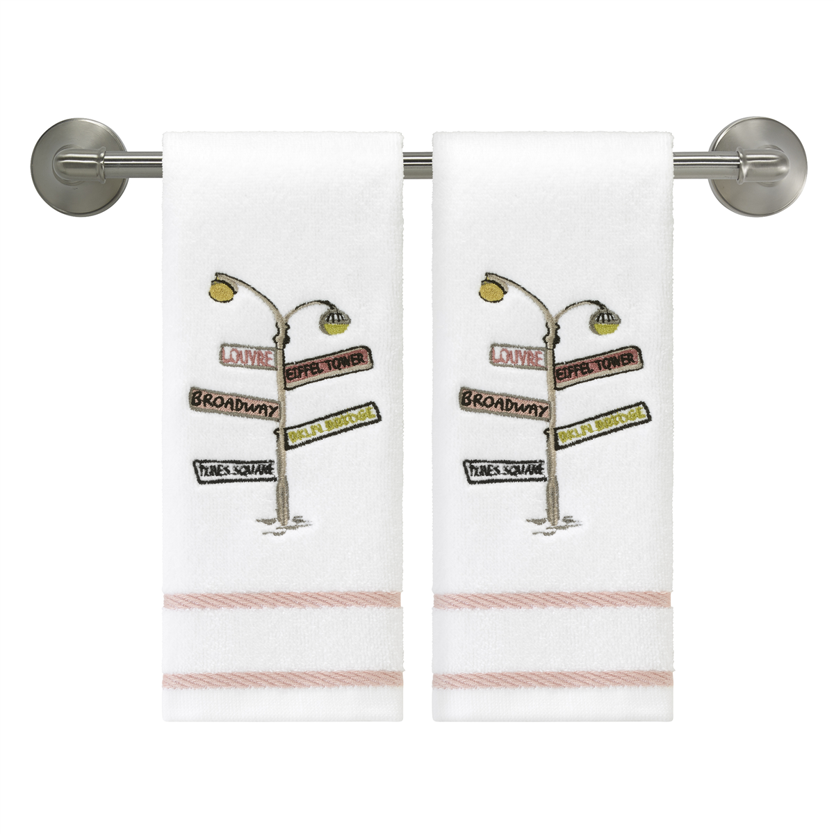 Nicole Miller City Girl 2pk. Fingertip Towels