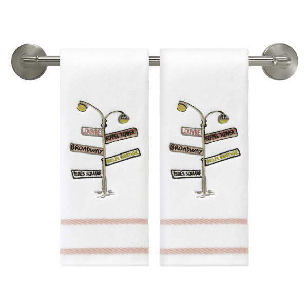 Nicole Miller City Girl 2pk. Fingertip Towels