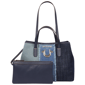 True Religion Frayed Denim Horseshoe Tote With Removable Wristlet - image 2
