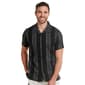Young Mens VSTR Short Sleeve Woven Button Down Shirt - Black - image 1