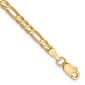 Gold Classics&#8482; 3mm. 14k Concave Open Figaro Chain Bracelet - image 2