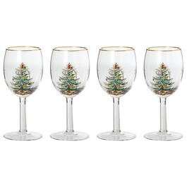 Spode Christmas Tree Wine Glass - Set of 4