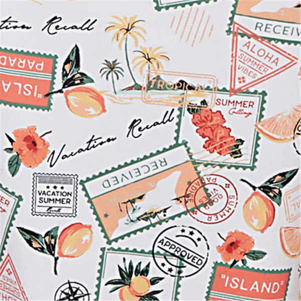 Petite Emaline Key Items Cap Sleeve Tropical Postcard Tee