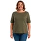 Plus Size Architect(R) Elbow Sleeve Boat Neck Tee - image 1