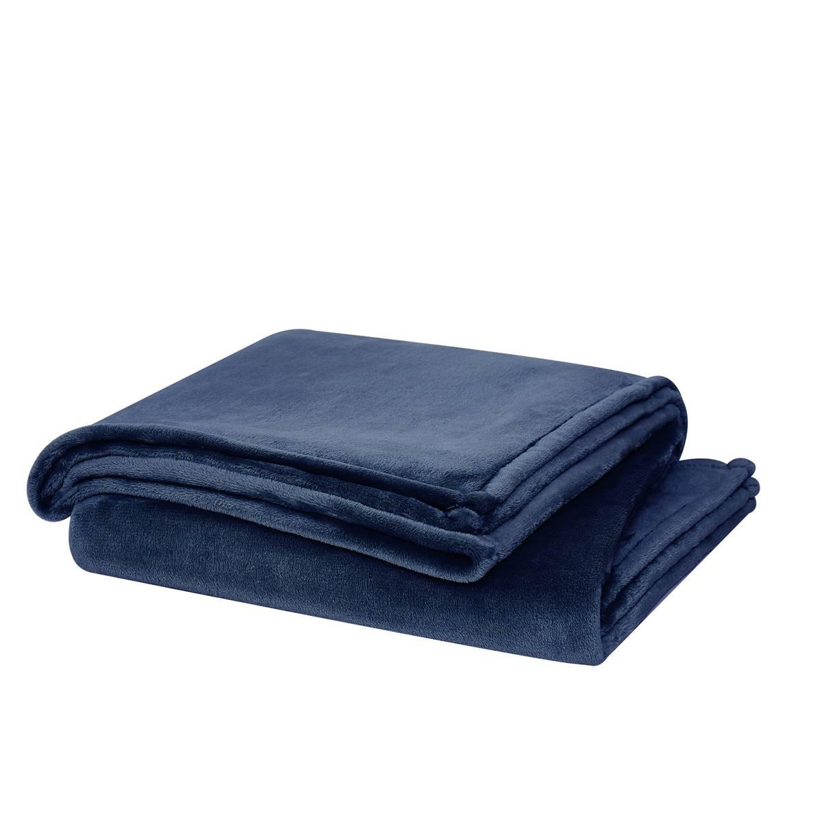 Cannon Solid Plush Throw