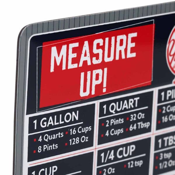 Open Road Yankees Embossed Metal Cooking Measurements Magnet