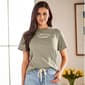 Womens Bare Your Soul By Sweet Soul Crew Neck w/Side Knot Tee - image 1