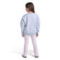 Girls (4-6x) adidas® Oversized Heather Crew w/ Rib Flare Pants - image 3
