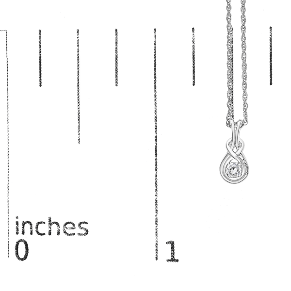 Haus of Brilliance Lab Grown Diamond Love Knot Pendant Necklace