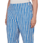 Plus Size Emaline Sapphire Serenade I Stripe Wide Leg Crop Pants - image 5